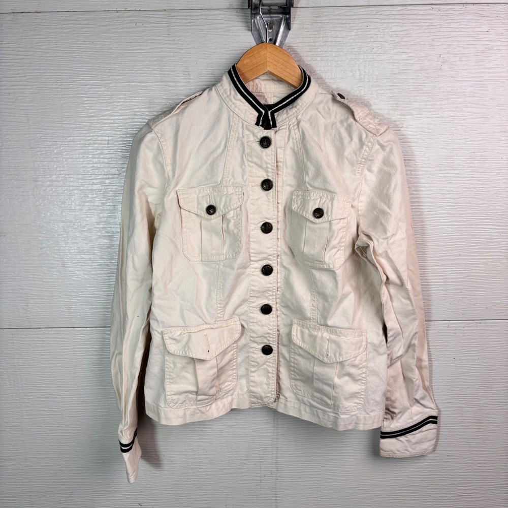 Lauren Jeans Company Ralph Lauren White Utility Jacket Cotton M